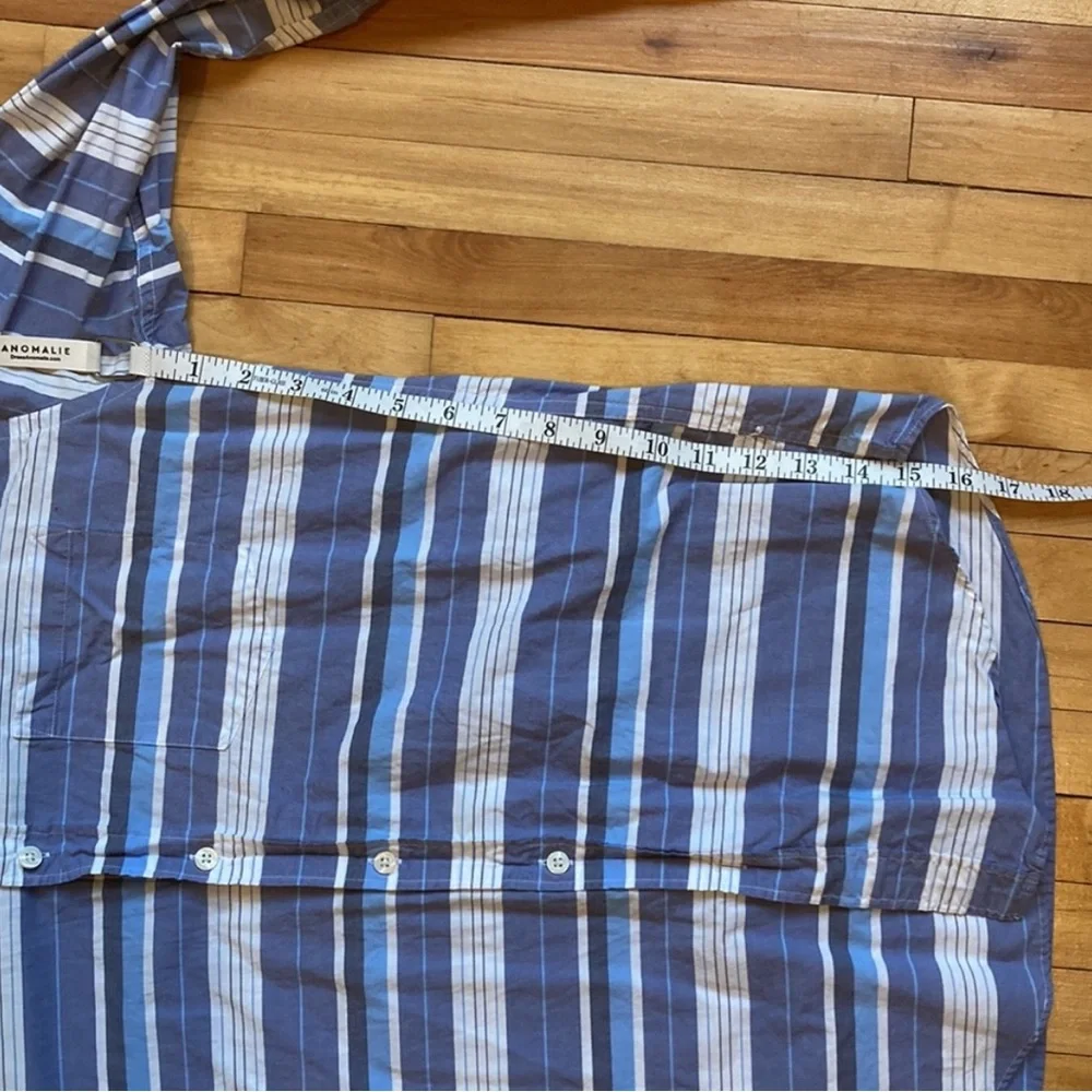 J. Crew Blue Striped Men's Shirt